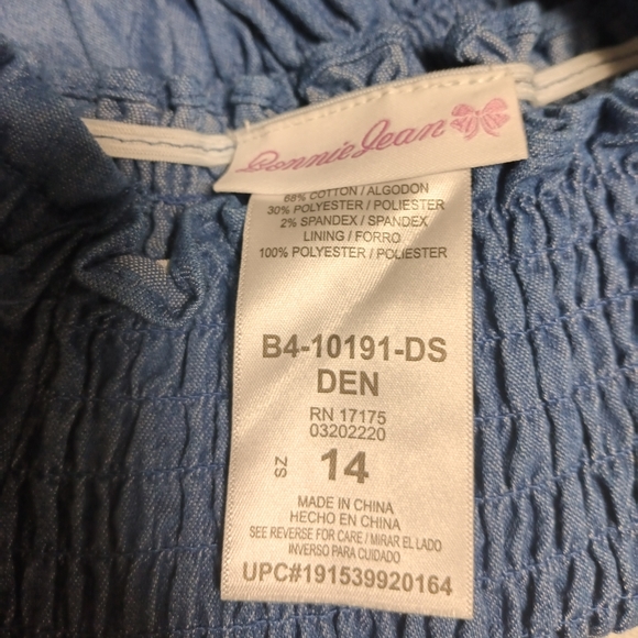 Bonnie Jean Elle Peasant Dress - Picture 5 of 5